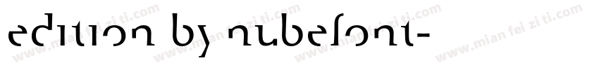 edition by nubefont字体转换